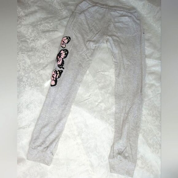 VINTAGE HAVANA Girls Butterfly Sweatsuit Soft / Light Fleece Jogger Hoodie 10/12 - Picture 8 of 11
